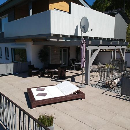 Seeblick-Ferienwohnung Im "Ferienhaus Agger-Blick" Mit Traumhafter Sonnen-Terrasse, Sauna, E-Kamin & Kajak 굼머스바흐 외부 사진