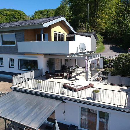 Seeblick-Ferienwohnung Im "Ferienhaus Agger-Blick" Mit Traumhafter Sonnen-Terrasse, Sauna, E-Kamin & Kajak 굼머스바흐 외부 사진